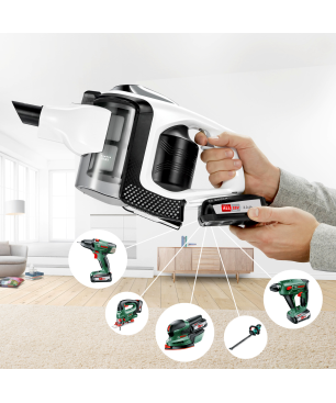 BOSCH BBS812PCK Stielsauger, Akkubetrieb