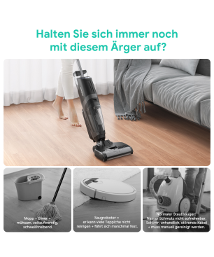 TESVOR R5 Nass-Trockensauger, Schwarz