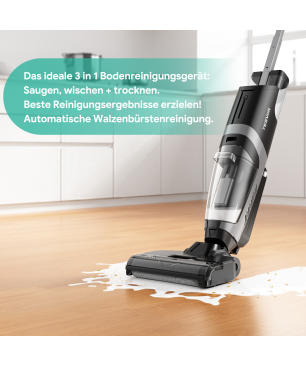 TESVOR R5 Nass-Trockensauger, Schwarz