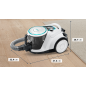 BOSCH BGC41XHYG Staubsauger, maximale Leistung: 700 Watt