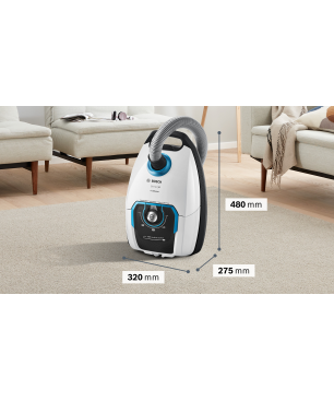 BOSCH BGB75XSIL Staubsauger, maximale Leistung: 650 Watt