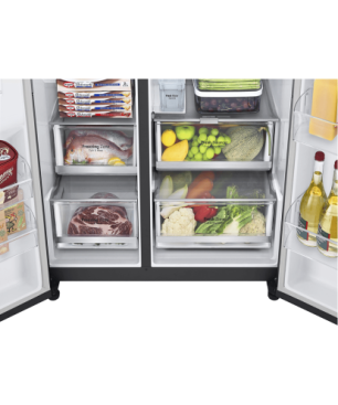 LG GSJV91MCAE Side-by-Side (E, 1790 mm hoch, Matt Black)