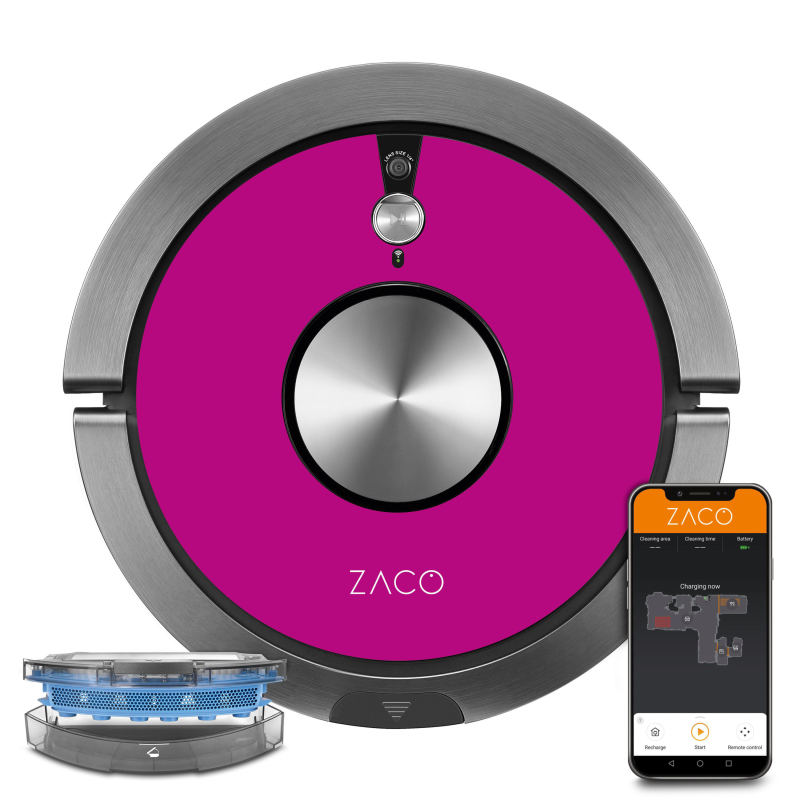 ZACO A9sPro Hot Pink Saugroboter