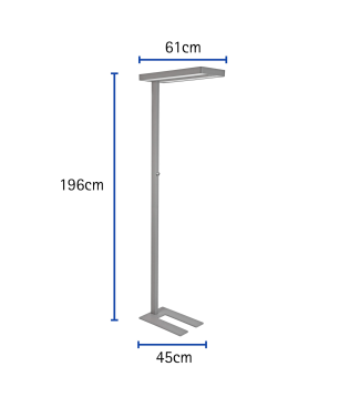 MAUL MAULjuvis silver LED Stehleuchte