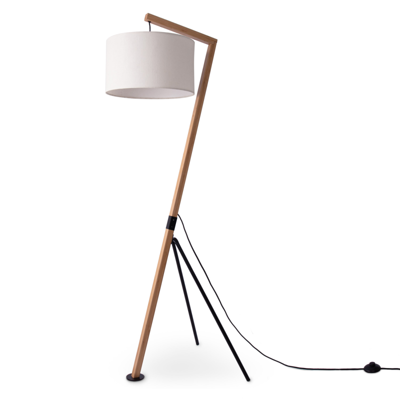 PACO HOME GALLOW Stoff-Design Stehleuchte, Schutzart: IP20