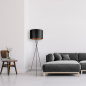 PACO HOME KATE Uni-Design Stehleuchte, Farbe (laut Hersteller): Schwarz