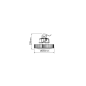 LED LINE 200W Ø28cm 26000lm 90° IP65 LED Strahler, Schwarz