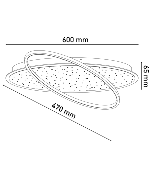 NÄVE LEUCHTEN STELARIS LED Deckenleuchte Warmweiss