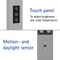MAUL MAULsirius colour vario sensor LED silver LED-Stehleuchte