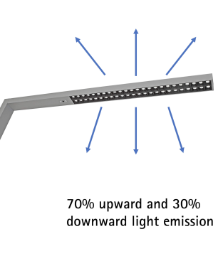MAUL MAULsirius colour vario sensor LED silver LED-Stehleuchte
