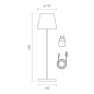 SIGOR Gastropack 6x NUINDIE Schneeweiß rund LED Tischleuchte warmweiss SIGOR Gastropack 6x NUINDIE Schneeweiß rund LED Tischleuchte warmweiss