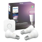 PHILIPS White and Color Ambiance Starter Kit 3xE27 + Bridge Bluetooth Leuchtmittel weiss