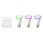 PHILIPS White and Color Ambiance Starter Kit 3xE27 + Bridge Bluetooth Leuchtmittel weiss