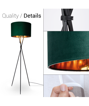 PACO HOME KATE Uni-Design Stehleuchte, Leuchtmittel austauschbar/eingebaut: austauschbar