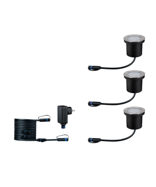 PAULMANN LICHT Smart Home Zigbee Plug & Shine Basisset Bodeneinbauleuchte Bodenaufbauleuchte Farbwechsel RGBW|Tunable White