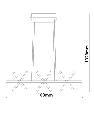 NÄVE LEUCHTEN CADICE LED Pendelleuchte Warmweiss