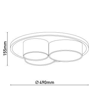 NÄVE LEUCHTEN EPPAN LED Deckenleuchte