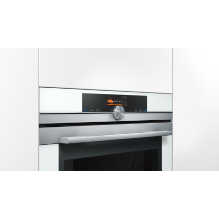 SIEMENS HM676G0W1, Einbaubackofen mit Mikrowellenfunktion (Einbaugerät, 67 Liter, 594 mm breit), iQ700