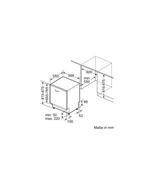 NEFF S197TCX00E Geschirrspüler (vollintegrierbar, 598 mm breit, 43 dB (A), A)