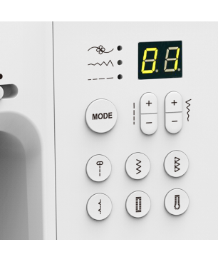 BERNETTE SEW & Go 7 computergesteuert Nähmaschine (6 (1-Stufe))