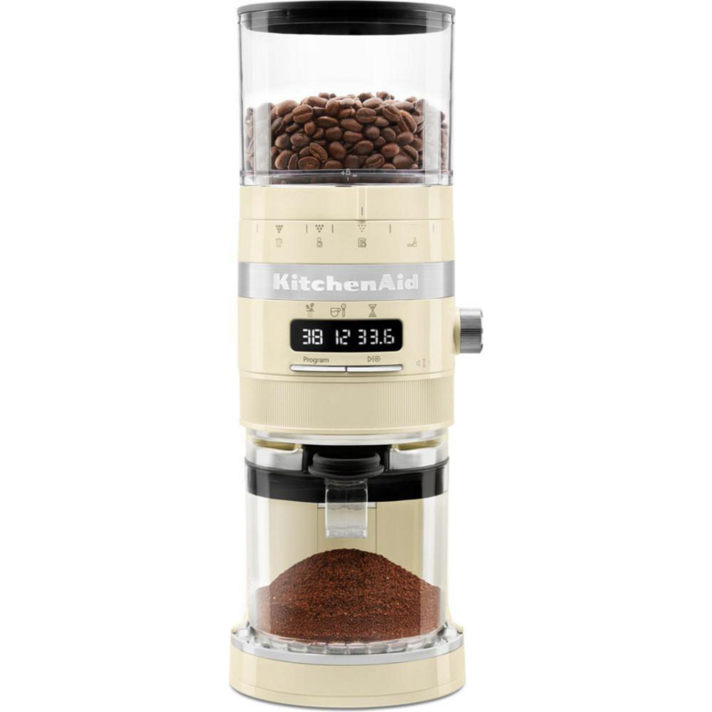 KITCHENAID 5KCG8433EAC ARTISAN CREME Kaffeemühle Creme (150 Watt, Edelstahl-Mahlkegel) KITCHENAID 5KCG8433EAC ARTISAN CREME Kaffeemühle Creme (150 Watt, Edelstahl-Mahlkegel)