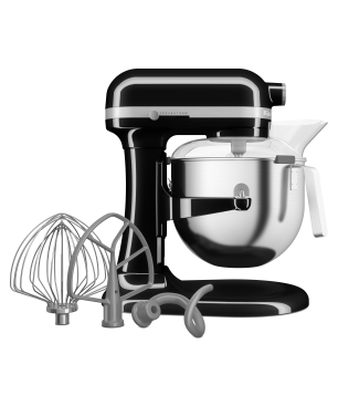 KITCHENAID 5KSM70JPXEOB Küchenmaschine Onyx Schwarz (Rührschüsselkapazität: 6,6 Liter, 375 Watt)