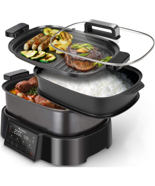 TURBOTRONIC BY Z-LINE MC6 Multikocher (1250 Watt, schwarz)