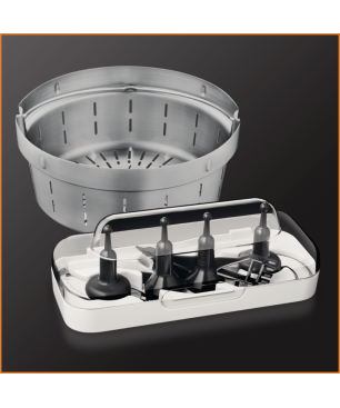 KRUPS HP60A1 i-Prep&Cook XL Küchenmaschine mit Kochfunktion Weiß/Edelstahl (Rührschüsselkapazität: 3 Liter, 1550 Watt)