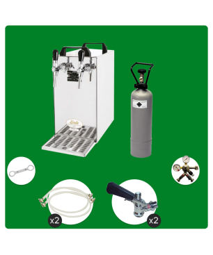 ICH-ZAPFE Set - Zapf.- Kontakt 40 2- ltg, 50 L/h - Zapfkopf: ohne, Zapfkopf 2: ohne - Set Zapfanlage