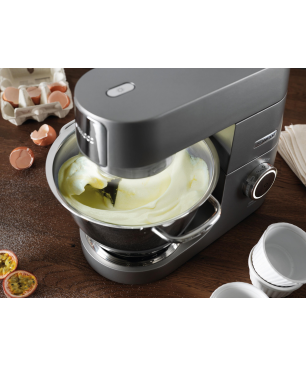 KENWOOD KVC 7300 S CHEF TITANIUM Küchenmaschine Silber (Rührschüsselkapazität: 4,6 Liter, 1500 Watt)