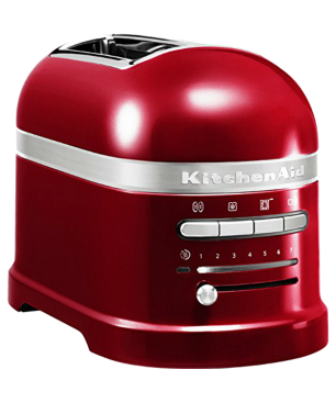 KITCHENAID ARTISAN mit 1 Sandwichzange 5KMT2204ECA Toaster Liebesapfelrot (1250 Watt, Schlitze: 2)