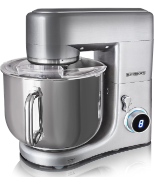 HEINRICHS HKM 8110 Küchenmaschine Silber (Rührschüsselkapazität: 11 Liter, 1800 Watt)