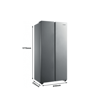 COMFEE RCS609IX1 Side-by-Side (F, 1775 mm hoch, Inox)