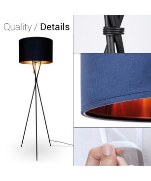 PACO HOME KATE Uni-Design Stehleuchte, Betriebsart: Netzbetrieb