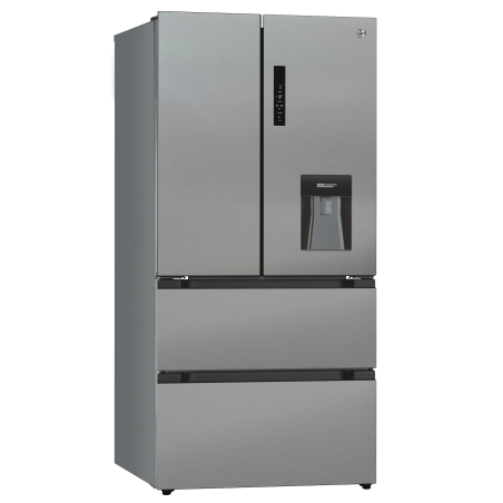 HOOVER HSF818EXWD Kühl-/Gefrierkombination (E, 183 cm hoch, Silber)