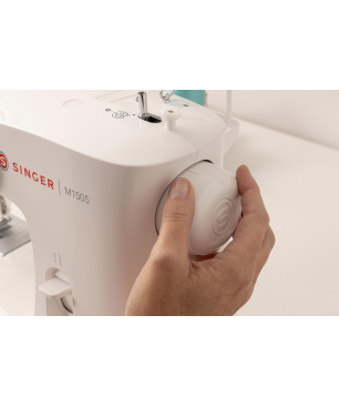 SINGER M1505 WEISS Freiarm-Nähmaschine (4-stufig)