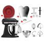 KITCHENAID 5KSM175PSEBK Sparset inkl. 4 Zubehöre Küchenmaschine Onyx Black (Rührschüsselkapazität: 4,8 Liter, 300 Watt)