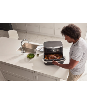 NINJA AF500DE Foodi Flex Drawer Heißluftfritteuse 2470 Watt Schwarz