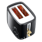 MELISSA 19140003 Toaster Schwarz (875 Watt, Schlitze: 2)