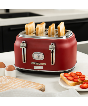 WESTINGHOUSE WES17 Wasserkocher Toaster Mixer Set rot (1750 Watt, Schlitze: 4)