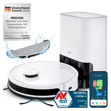 MEDION X20 SW Saugroboter