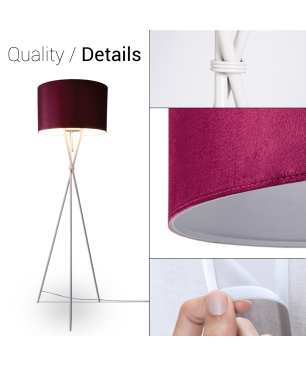 PACO HOME KATE Uni-Design Stehleuchte, Material: Stahl