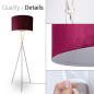 PACO HOME KATE Uni-Design Stehleuchte, Material: Stahl