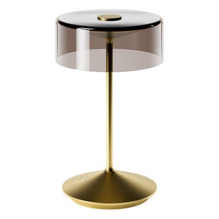 SIGOR Akku-Glasleuchte NUMOTION Tischlampe warmweiss goldfarben