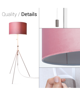 PACO HOME NAOMI Uni-Design Stehleuchte, Material: Stahl