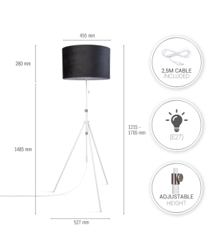 PACO HOME NAOMI Uni-Design Stehleuchte, Schutzart: IP20