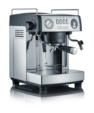 GRAEF ES 902 Baronessa Espressomaschine Edelstahl hochglänzend/Aluminium schwarz-matt lackiert
