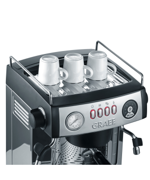 GRAEF ES 902 Baronessa Espressomaschine Edelstahl hochglänzend/Aluminium schwarz-matt lackiert