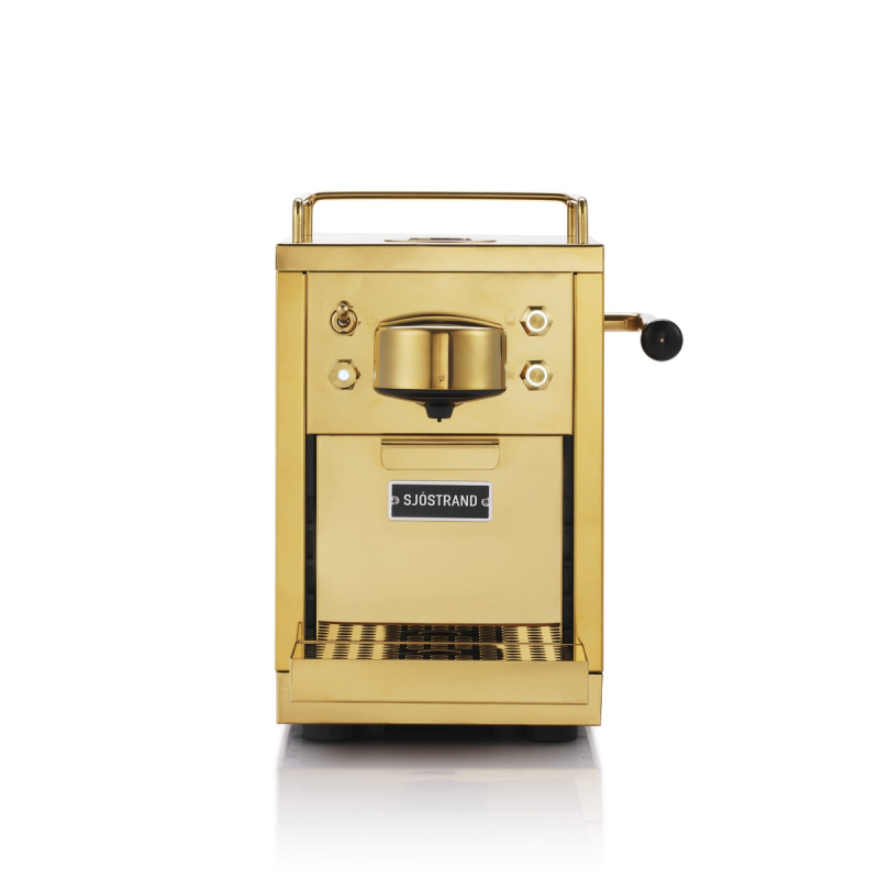 SJÖSTRAND Espresso-Kapselmaschine, Messing Kaffeemaschine Brass
