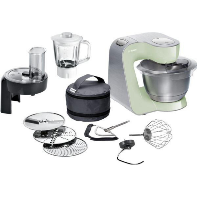 BOSCH MUM 58 MG 60 CREATIONLINE PREMIUM Küchenmaschine Mintgrün (Rührschüsselkapazität: 3,9 Liter, 1000 Watt)